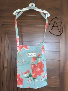 APRIL CORNELL Tote Bag, Fabric, Cross Body Strap, NEW